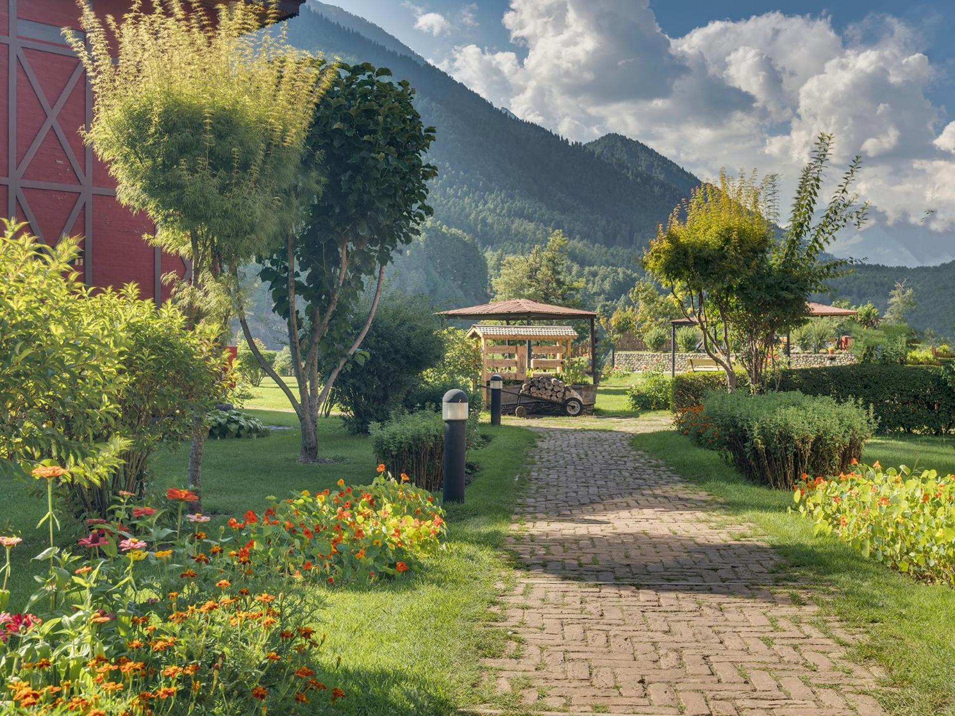 100 m² dengan 1 bilik tidur dan 1 bilik mandi peribadi di Pahalgam Luaran gambar